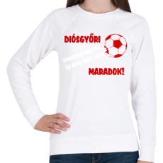 PRINTFASHION Diósgyőri drukker - Női pulóver - Fehér