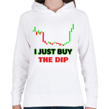 PRINTFASHION DIPCRYPTO - Női kapucnis pulóver - Fehér női pulóver, kardigán