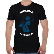 PRINTFASHION DIPLOMA LETUDVA - Férfi póló - Fekete férfi póló