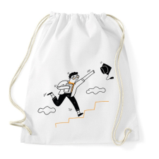 PRINTFASHION Diplomás minta - Sportzsák, Tornazsák - Fehér tornazsák