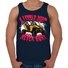 PRINTFASHION Dirt car - Férfi atléta - Sötétkék