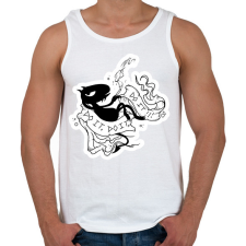 PRINTFASHION Disenchantment Luci - Férfi atléta - Fehér atléta, trikó