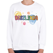 PRINTFASHION Diszlexia - Gyerek pulóver - Fehér gyerek pulóver, kardigán
