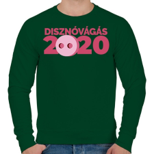 PRINTFASHION Disznóvágás 2020 - Férfi pulóver - Sötétzöld férfi pulóver, kardigán