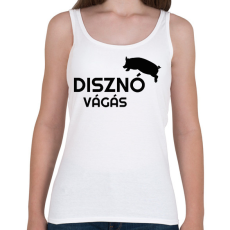 PRINTFASHION Disznóvágás - fekete - Női atléta - Fehér