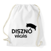 PRINTFASHION Disznóvágás - fekete - Sportzsák, Tornazsák - Fehér