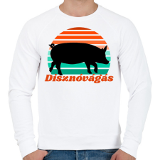 PRINTFASHION Disznóvágás - Férfi pulóver - Fehér férfi pulóver, kardigán