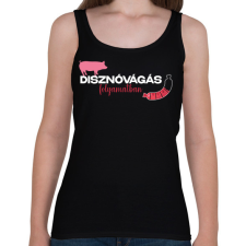 PRINTFASHION Disznóvágás folyamatban - Női atléta - Fekete női trikó