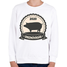 PRINTFASHION Disznóvágás - Gyerek pulóver - Fehér gyerek pulóver, kardigán