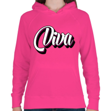 PRINTFASHION Diva - Női kapucnis pulóver - Fukszia női pulóver, kardigán