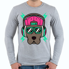 PRINTFASHION Divatkutya - Férfi hosszú ujjú póló - Sport szürke