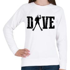 PRINTFASHION Dive - Búvár - Női pulóver - Fehér női pulóver, kardigán