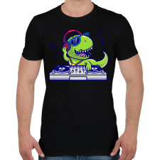 PRINTFASHION dj dino - Férfi póló - Fekete férfi póló