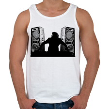 PRINTFASHION dj - Férfi atléta - Fehér atléta, trikó