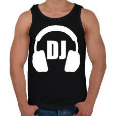 PRINTFASHION Dj - Férfi atléta - Fekete