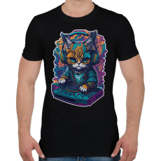 PRINTFASHION Dj - Férfi póló - Fekete