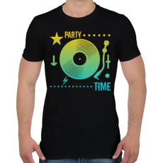 PRINTFASHION Dj - Férfi póló - Fekete