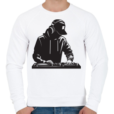 PRINTFASHION dj - Férfi pulóver - Fehér