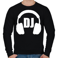 PRINTFASHION Dj - Férfi pulóver - Fekete