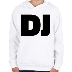 PRINTFASHION Dj - Gyerek kapucnis pulóver - Fehér