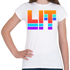 PRINTFASHION DJ LIT - Női póló - Fehér