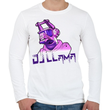 PRINTFASHION Dj LLama - Férfi hosszú ujjú póló - Fehér férfi póló