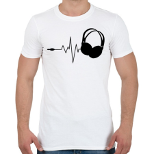 PRINTFASHION DJ love - Férfi póló - Fehér férfi póló