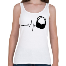PRINTFASHION DJ love - Női atléta - Fehér női trikó