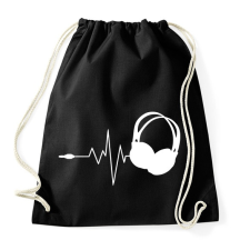 PRINTFASHION DJ love - Sportzsák, Tornazsák - Fekete tornazsák