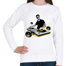 PRINTFASHION Dj mixer - Női pulóver - Fehér