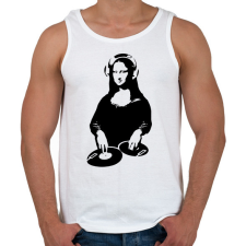 PRINTFASHION Dj Mona Lisa - Férfi atléta - Fehér atléta, trikó