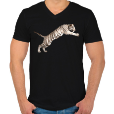 PRINTFASHION Dj Moncs@ - Férfi V-nyakú póló - Fekete