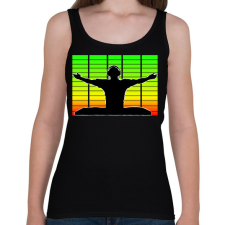PRINTFASHION Dj - Női atléta - Fekete női trikó