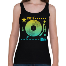 PRINTFASHION Dj - Női atléta - Fekete