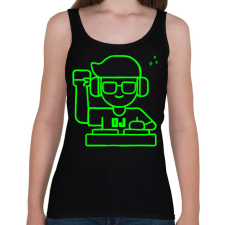 PRINTFASHION Dj - Női atléta - Fekete női trikó