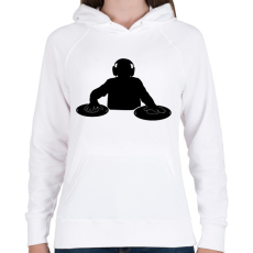 PRINTFASHION dj - Női kapucnis pulóver - Fehér