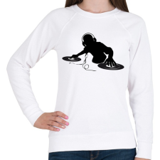 PRINTFASHION Dj - Női pulóver - Fehér női pulóver, kardigán