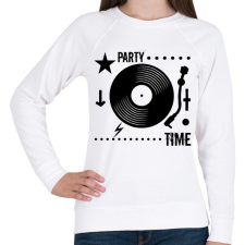 PRINTFASHION Dj - Női pulóver - Fehér női pulóver, kardigán