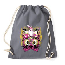 PRINTFASHION DJ Nyúl - Sportzsák, Tornazsák - Grafitszürke tornazsák