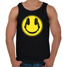 PRINTFASHION DJ Smile - Férfi atléta - Fekete