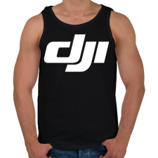 PRINTFASHION Dji logo - Férfi atléta - Fekete atléta, trikó