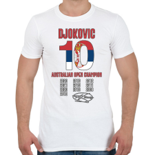 PRINTFASHION Djokovic - Australian Open - Férfi póló - Fehér férfi póló