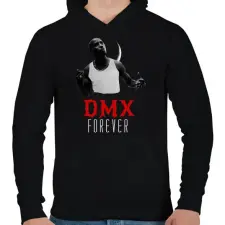 PRINTFASHION DMX forever - Férfi kapucnis pulóver - Fekete férfi pulóver, kardigán