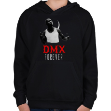 PRINTFASHION DMX forever - Gyerek kapucnis pulóver - Fekete