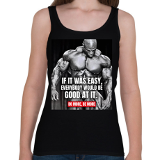 PRINTFASHION Do more, Be more - Női atléta - Fekete