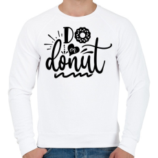 PRINTFASHION Do or Donut - Férfi pulóver - Fehér
