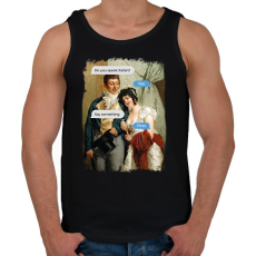 PRINTFASHION Do you speak italian? - Reneszánsz kép - Férfi atléta - Fekete