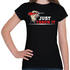 PRINTFASHION Dobd el! - Női póló - Fekete