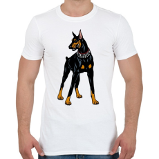PRINTFASHION Doberman - Férfi póló - Fehér