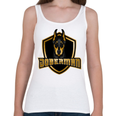 PRINTFASHION Doberman - Női atléta - Fehér